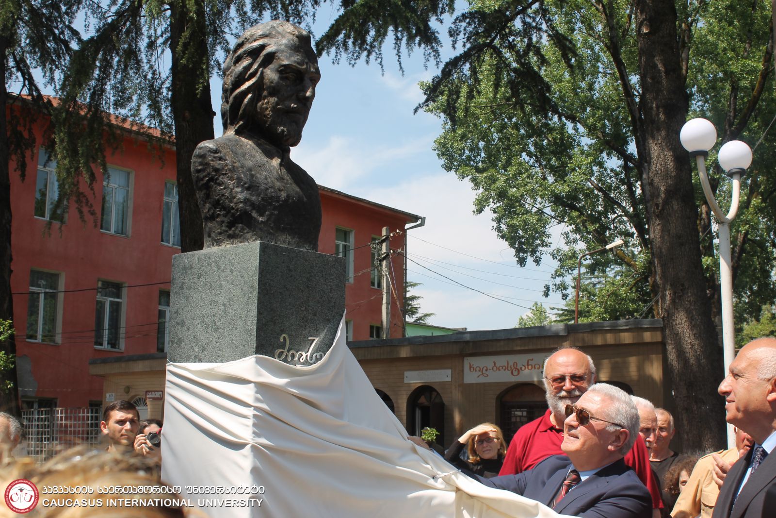 Mose Khoneli Monument was Opened by Financial Support of Caucasus International University Chancellor