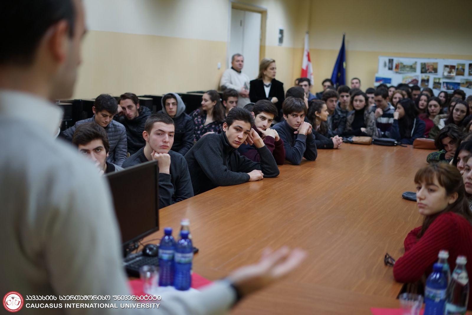 Giorgi Antadze, CIU PhD Student Delivered Public Lecture for 155 Public School Pupils