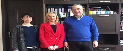 Irina Lapanovska, Representative of the University of Ecology and Management in Warsaw Visits CIU