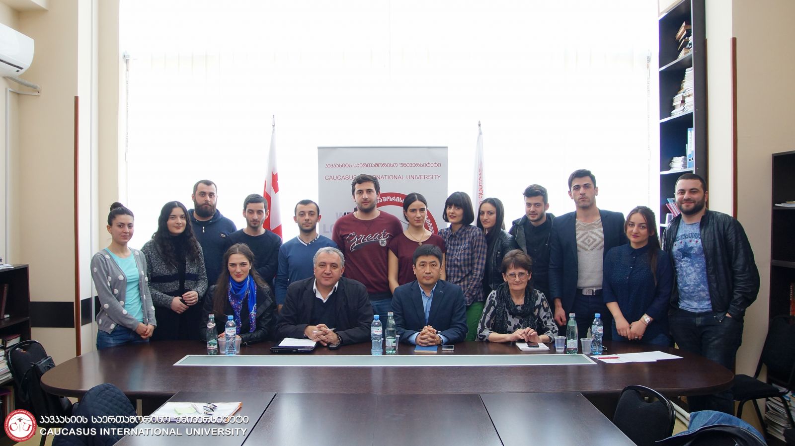 დიდი ბრიტანეთის წმინდა ანდრეას უნივერსიტეტის დოქტორანტი შაირბეკ ჟურაევის შეხვედრა კსუ-ს სტუდენტებთან