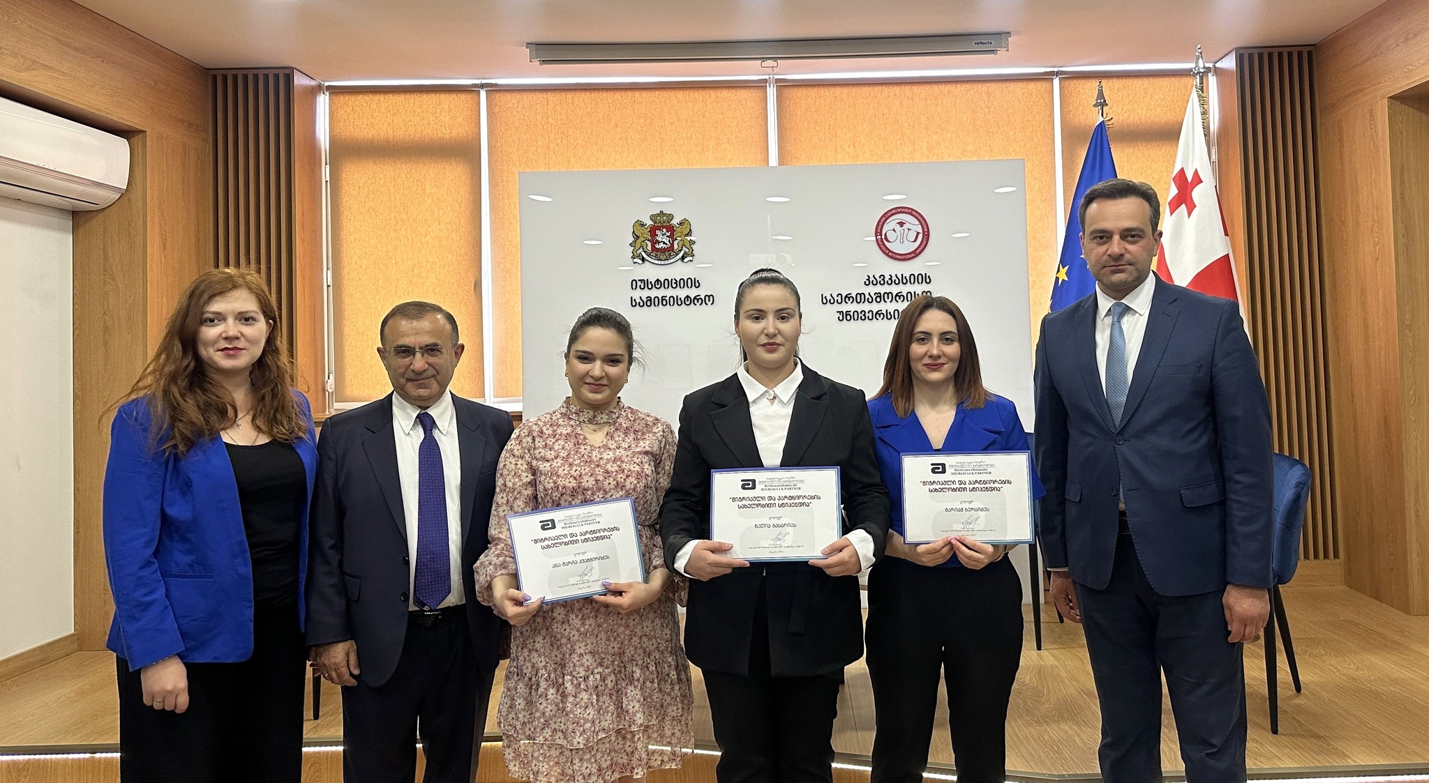 Mariam Khurtsidze and Ana Maria Kvabziridze Were Awarded Law Office Migriauli and Partners’ Scholarship