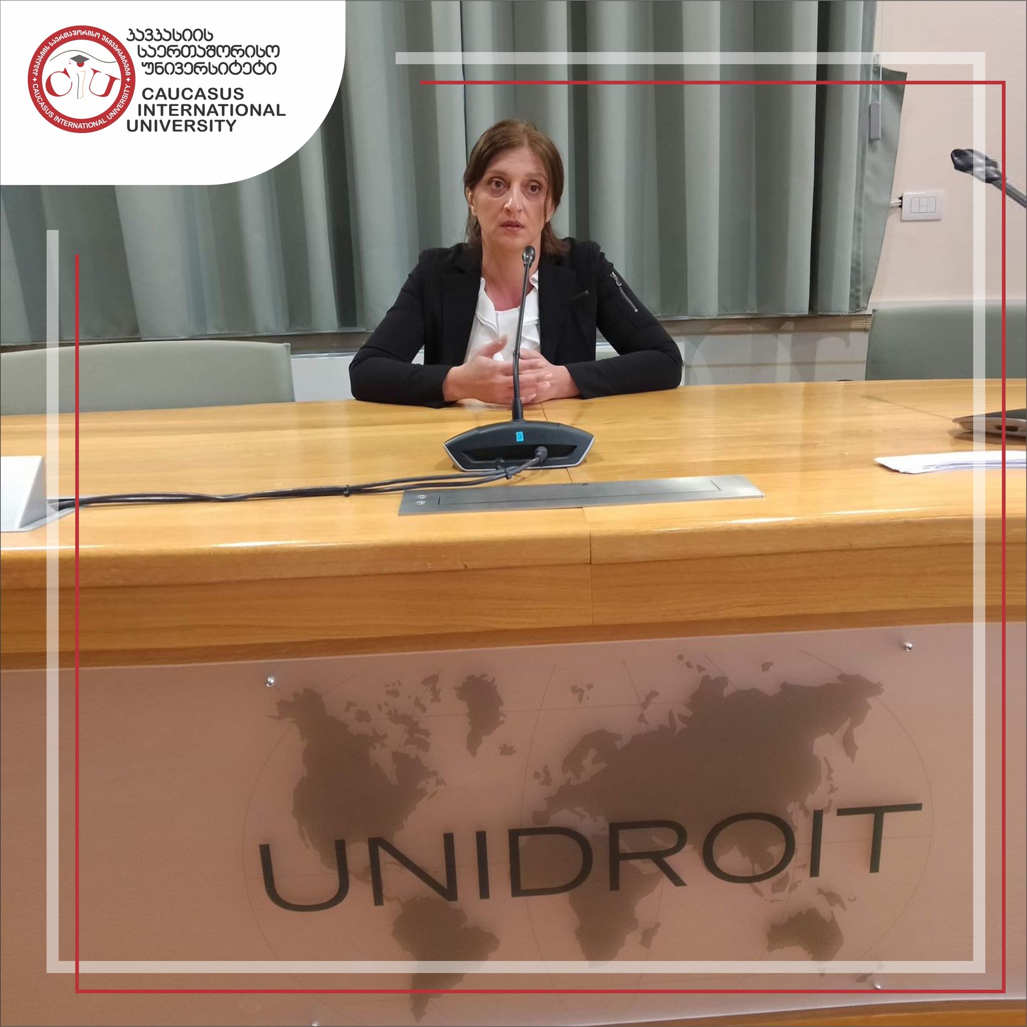 ნინო ხარიტონაშვილი სამუშაო ვიზიტის ფარგლებში, კერძო სამართლის უნიფიკაციის საერთაშორისო ინსტიტუტს -UNIDROIT-ს ესტუმრა