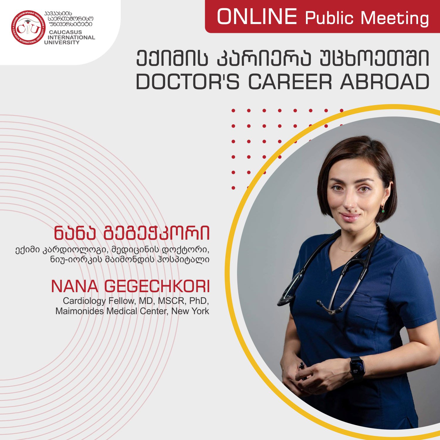 Cardiologist Fellow, Nana Gegchkori’s Webinar Was Held